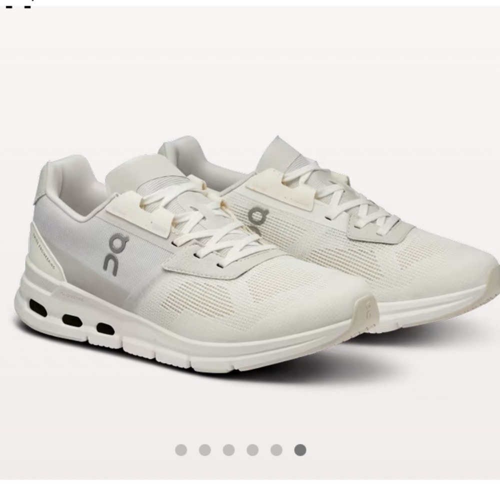 On Running Frost White Athletic Shoes